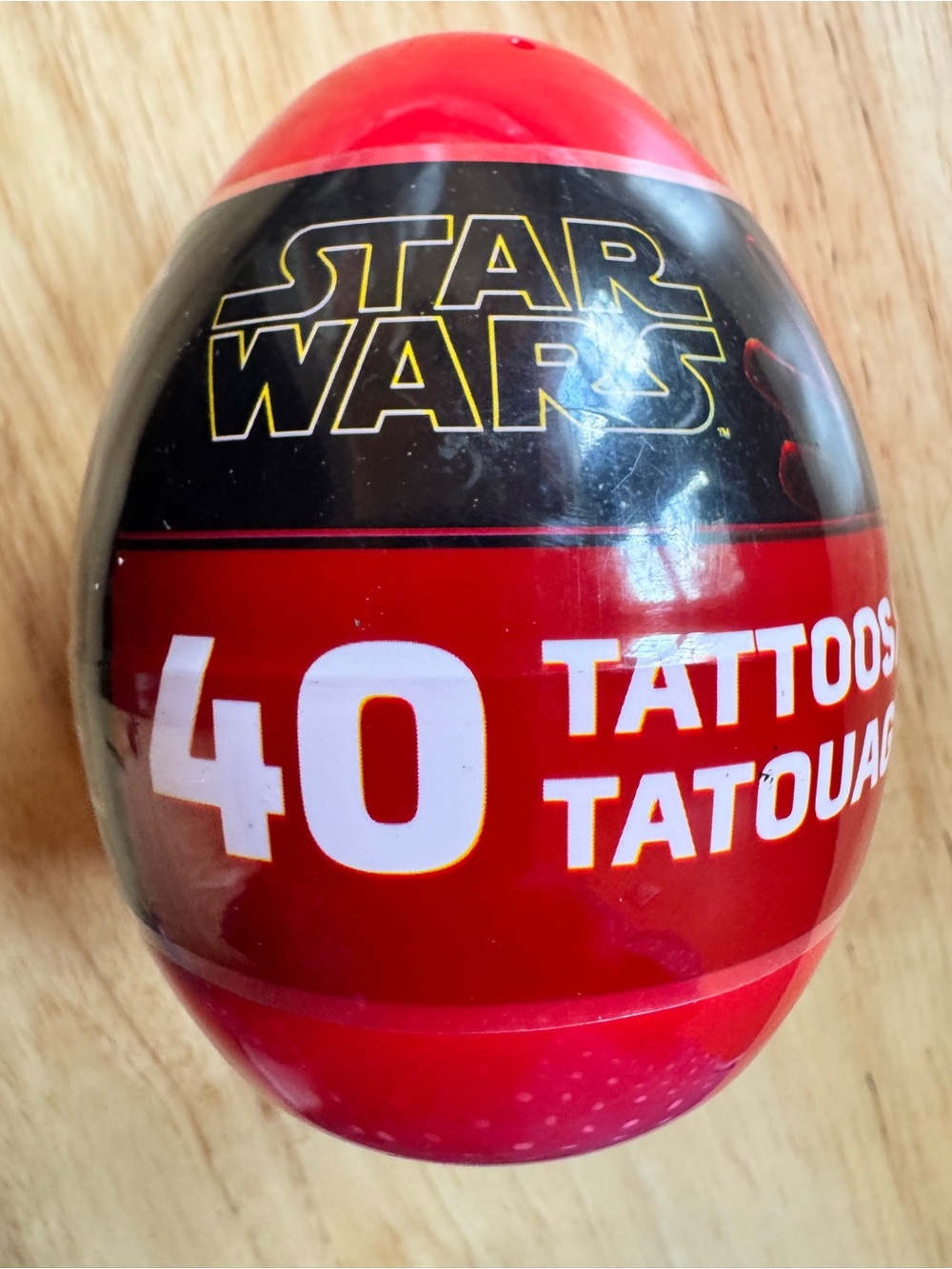 Disney Star Wars Red & Black Party Tattoo Egg - 40 Count
